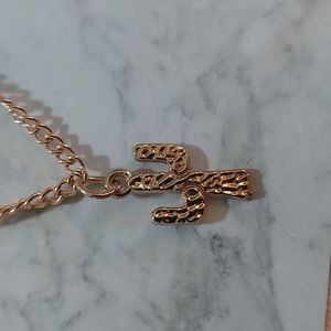 Gold Cactus Necklace and Bracelet Set
